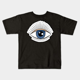 Retro evil eye design Kids T-Shirt